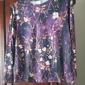 Floral Long Sleeve Women's Top